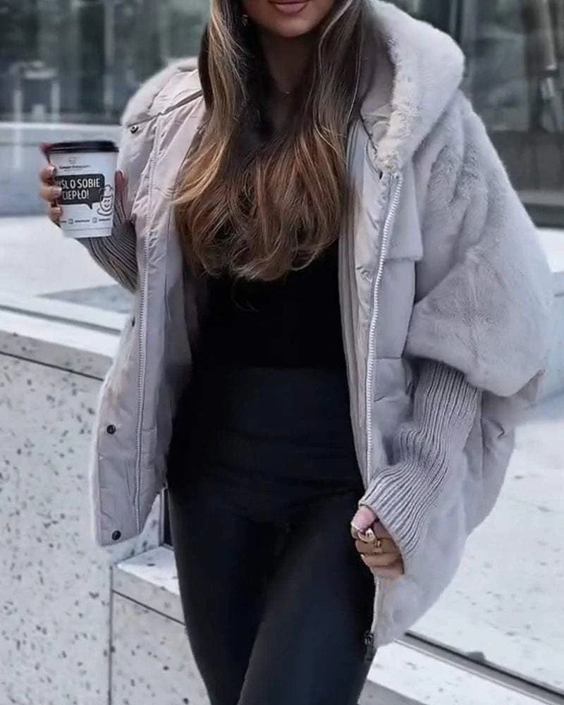 Susanna | Giacca in piuma elegante con cappuccio