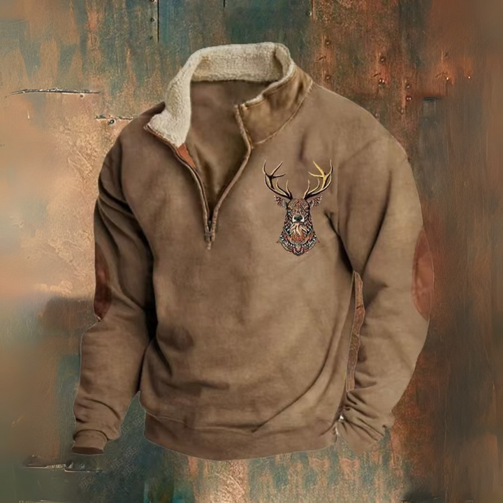 PAOLO™|MAGLIONE A QUARTO ZIP