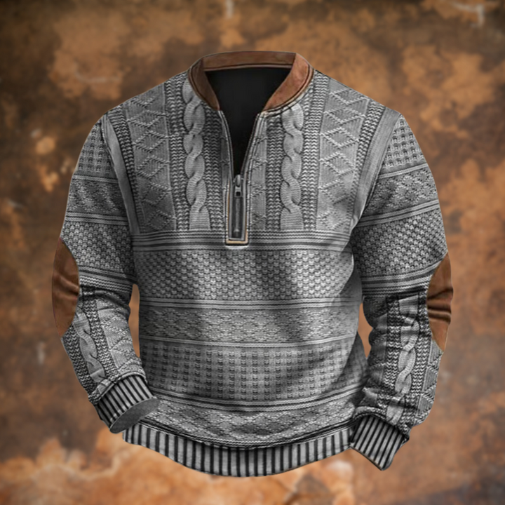 LUCA™|Maglione Zip Retrò