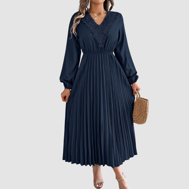 Rosalind Quinn | Abito A-Line con scollo a V in pizzo