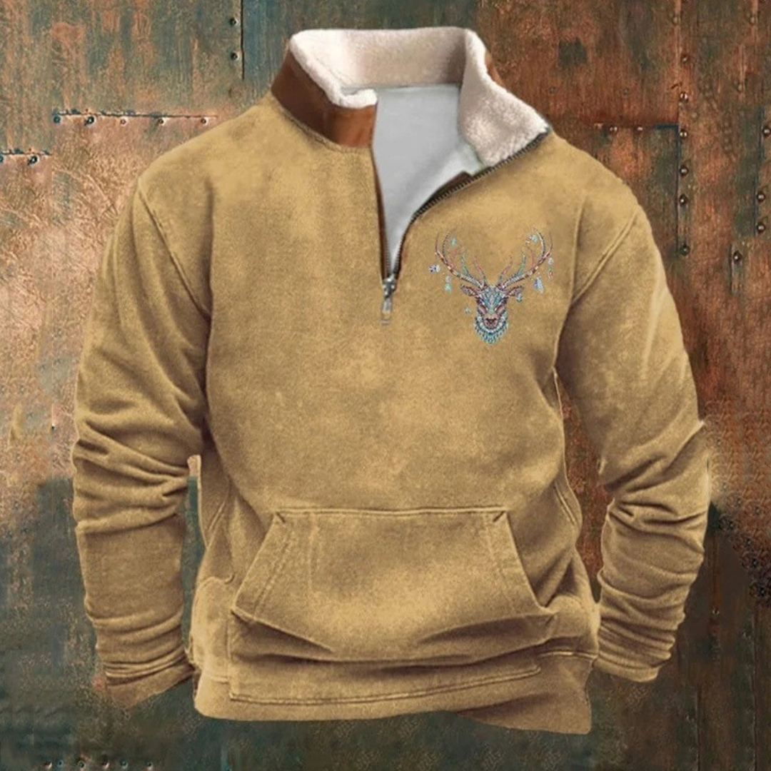 PIETRO™|MAGLIONE A QUARTO ZIP