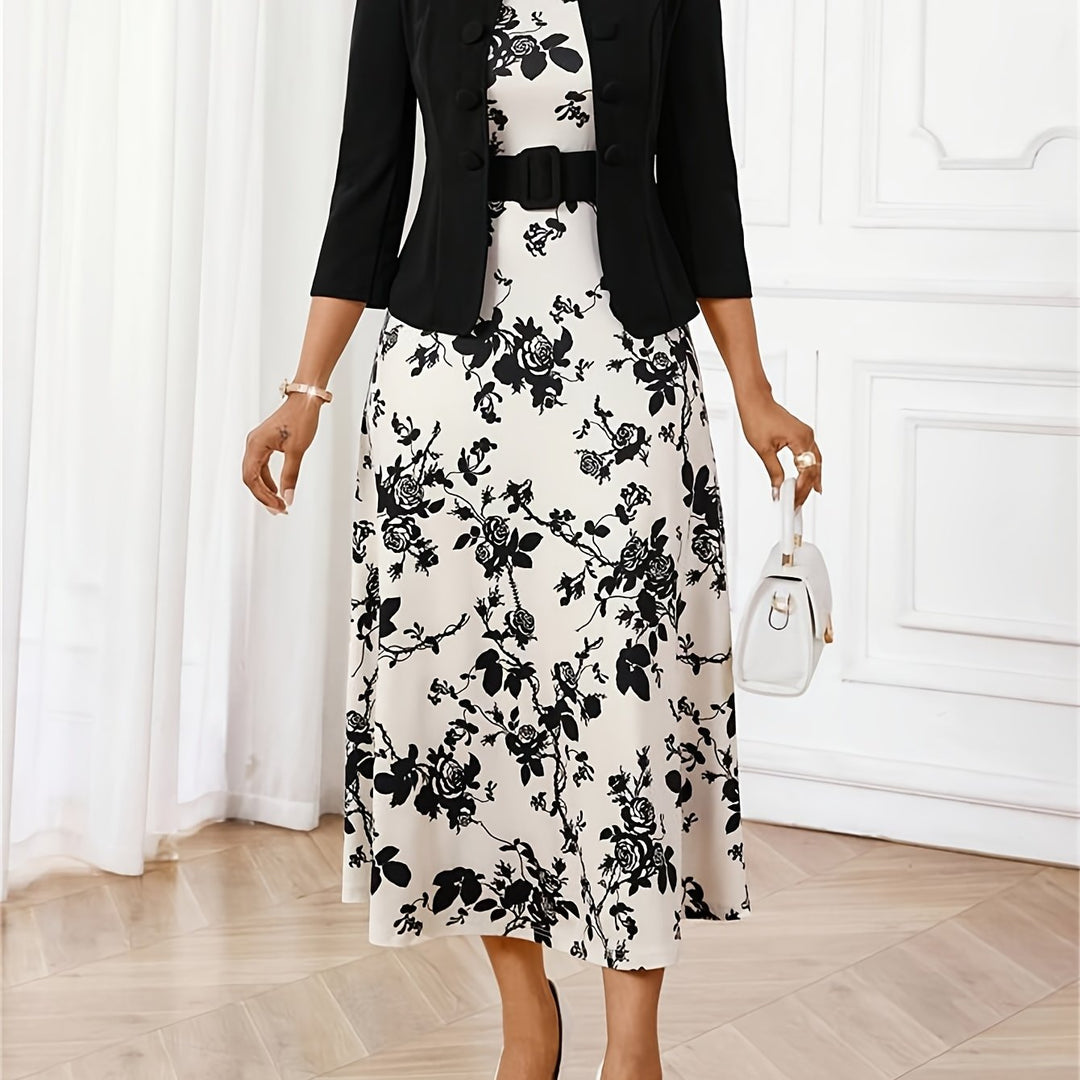 Amelie Lane | Set Due Pezzi Stampato con Cintura