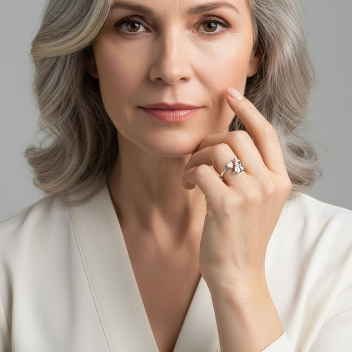 Valentina™ - Anello con Icona di Cane (Rosa)