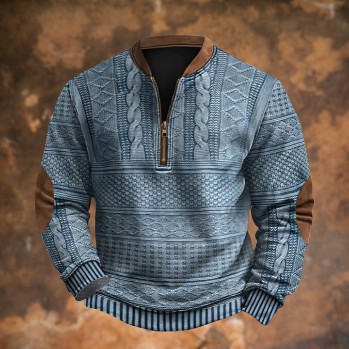 LUCA™|Maglione Zip Retrò