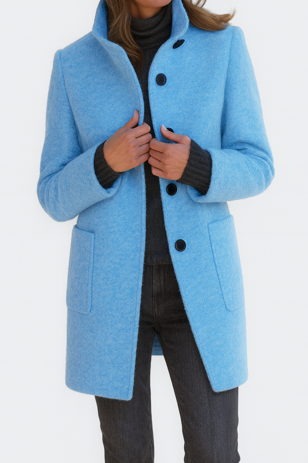 ALESSIA| Cappotto da donna con colletto alto
