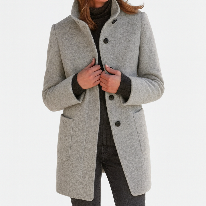 ALESSIA| Cappotto da donna con colletto alto