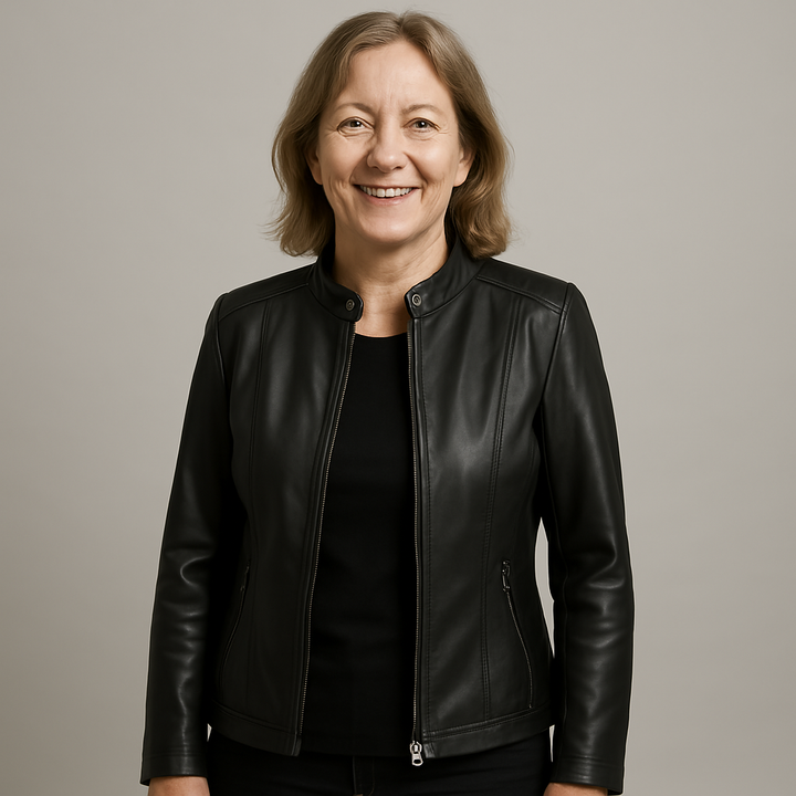 Rebecca | Giacca in pelle elegante