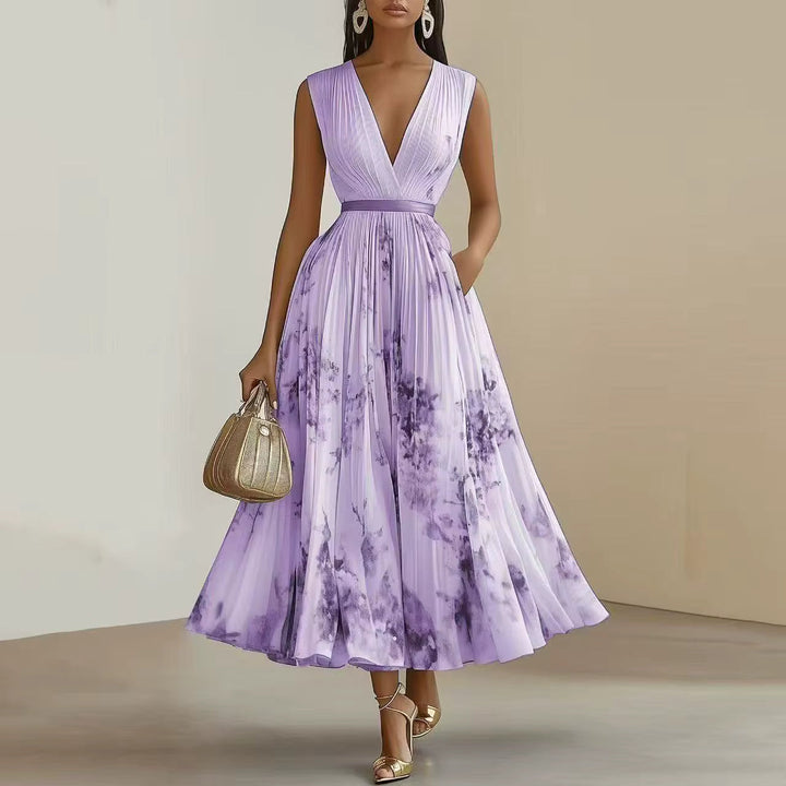 Rowella | Elegante Abito Maxi Plissettato