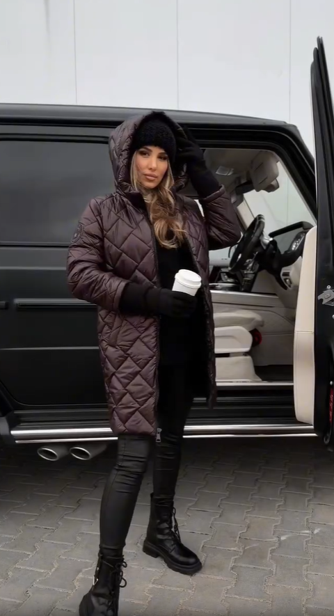 Letizia | Giacca a piuma elegante con cappuccio