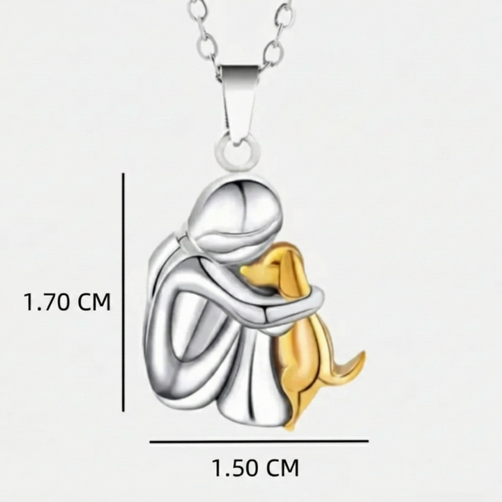 Federica™ - Collana con ciondolo a forma di cane