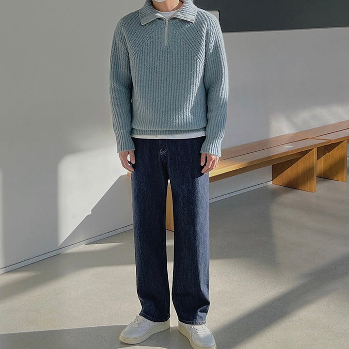 Varelli™ | Pullover Azure a quarti di zip